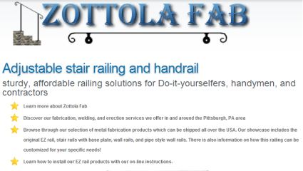 eshop at Zottola Fab's web store for American Made products
